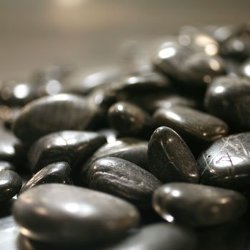 2 BAGS Polished Black River Stones 32 x 2 = 64 oz. Total (Great for fountains or crafts!)