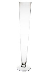24″ Glass Trumpet Vase