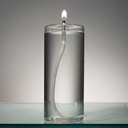6-Inch Refillable Glass Pillar Candle – Memory, Unity and Window Candle