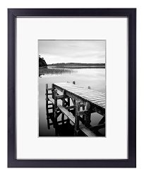 8×10 Picture Frame By Americanflat – Made to Display Pictures 5×7 with Mat or 8×10 Without Mat