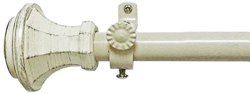 Achim Home Furnishings Buono II Rod with Carson Finial, 66-Inch Extends to 120-Inch