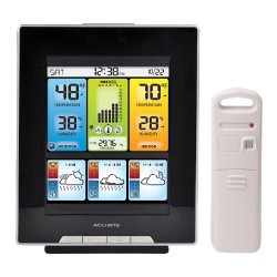 AcuRite 02007 Digital Weather Center with Morning Noon and Night Precision Forecast Thermometer, 8-Inch