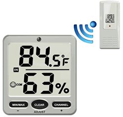 Ambient Weather WS-07 Big Digit 8-Channel Wireless Thermo-Hygrometer