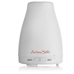 Aromatherapy Essential Oil Diffuser by AromaSoft – Powerful Easy To Use Ultrasonic Home Spa Oil Diffuser With Auto Shut Off Safety!
