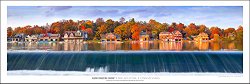 Award Winning Landscape Panoramic Art Print Poster: Boathouse Row | Philadelphia | Pennsylvania | New Release 2015