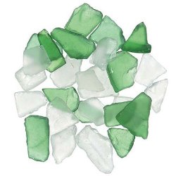 Bulk Buy: Darice DIY Crafts Sea Glass in Mesh Bag Green and Frosted Clear Mix 1 lb (3-Pack) 1140-70