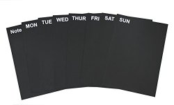 Chalk This Way Weekly Wall Planner Sheets x 8. Loose Chalkboard Drawing Paper
