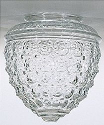 Clear Pineapple Glass Shade – 3-1/4-Inch Fitter Opening