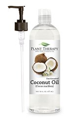 Coconut (Fractionated) Carrier Oil + PUMP. A Base Oil for Aromatherapy, Essential Oil or Massage use.