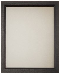 Craig Frames 7171610BK 8 by 10-Inch Photo Frame, Wood Grain Finish, .825-Inch Wide, Solid Black