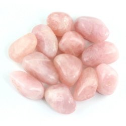 Crystal Allies Materials: 1/2lb Bulk Tumbled Pink Rose Quartz Crystals from Brazil – Large 1″ Polished Natural Stones for Reiki Crystal Healing