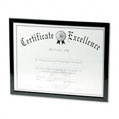 DAX Value U-Channel Document Frame with Certificates, 8.5 x 11 Inches, Black (N17000N)