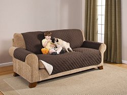 Deluxe Reversible Sofa Furniture Protector, Coffee / Tan