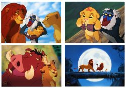 Disney Exclusive Limited Diamond Edition THE LION KING LITHOGRAPH SET of 4