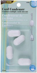 Dritz 44352 Cord Condensers, White, 4-Pack