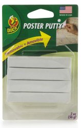 Duck Brand Removable Mounting Poster Putty, 2 oz., White (1436912)
