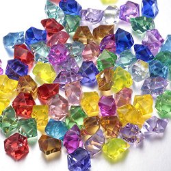 FUNLAVIE®Multi-Colored Acrylic Ice Rocks for Vase Fillers or Table Scatters
