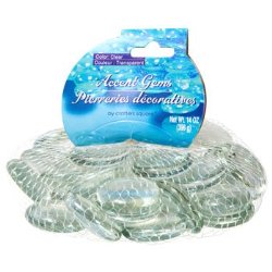 Glass Gems for Vase Accents and Crafting (2 Bags, Jumbo Clear Gems)