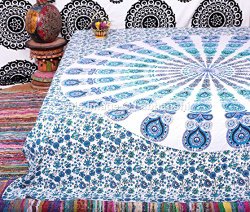 Indian Peacock Mandala Tapestry ,Indian Wall Hanging ,Hippie Indian Tapestry