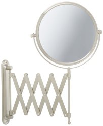 Jerdon JP2027N 8-Inch Wall Mount Makeup Mirror with 7x Magnification, Nickel Finish