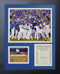 Legends Never Die “2014 Kansas City Royals ALCS Champions Celebration” Framed Photo Collage, 11 x 14-Inch