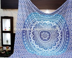Madhu International Hippie Mandala Multi Purpose Cotton Cloth (108 by 90-Inch)