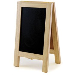 Multicraft Imports Chalkboard/Cork Easel, 6-Inch by 10-Inch