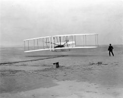New 8×10 Photo: Wright Brothers First Heavier-than-air Flight at Kitty Hawk