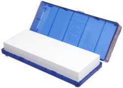 Norton Waterstone, 4000 grit, 1″ x 3″ x 8″ in Blue Plastic Hinged Box by Norton Abrasives – St. Gobain