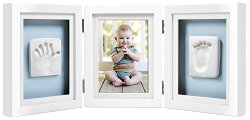 Pearhead Babyprints Deluxe Desk Frame Material for Making Your Baby’s Print, White