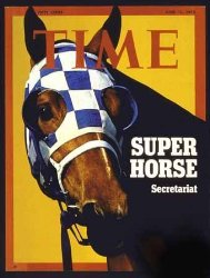 Photo TIME Magazine Cover Super Horse Secretariat 1973