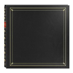 Pioneer 300 Pocket Post Bound Black Leatherette Cover Photo Album for 4″x6″ Prints