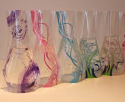 Plastic Foldable Flower Vase 5-Pieces