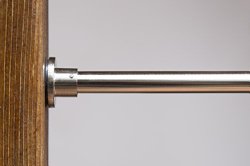 RoomDividersNow Brushed Nickel Tension Curtain Rod, 66in – 120in