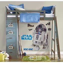 Roommates Rmk1592Gm Star Wars Classic R2D2 Peel And Stick Giant Wall Decal
