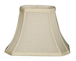 Royal Designs 11″ Rectangle Cut Corner Basic Lamp Shade, Eggshell, (4 x6) x (8 x 11) x 8 (DBS-710-11EG)