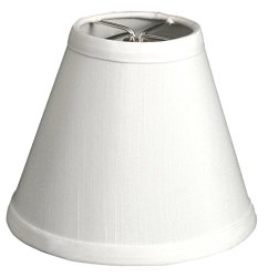 Royal Designs 6″ White Hardback Empire Chandelier Lamp Shade, 3 x 6 x 4.5 (CS-991-6WH)