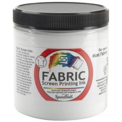Speedball Art Products Fabric Screen Printing Ink, 8-Ounce, White