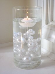 Unique Elegant Vase Fillers 95 Pieces Jumbo White Pearls