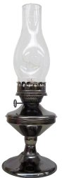 V&O 910-99900 17-Inch Pewter Solid Pewter Oil Lamp