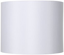 White Hardback Drum Lamp Shade 14x14x11 (Spider)