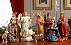 Christmas Nativity Set – Full 10 inch Real Life Nativity Set