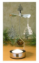 Christmas Tree Spinning Candle Holder – Scandinavian Design – Tea Light Candle Holder – Rotary Candle Holders –