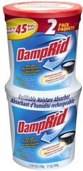 DampRid FG60 Refillable Moisture Absorber, 2-Pack