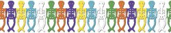 Day Of The Dead Garland Party Accessory (1 count) (1/Pkg)