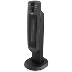 DeLonghi TCH7690ER Safeheat 1500W 28 In. Tower Ceramic Heater with Remote Control and Eco Energy Setting – Black
