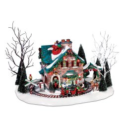 Department 56 Christmas Lane Series Animated Snow Village, Santa’s Wonderland House