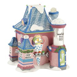 Department 56 North Pole Series Village Snowflake’s Snow Cone Ornament Lit House, 5.5-Inch