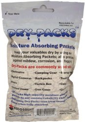 Dry-Packs 1-Ounce Moisture Absorbing Indicating Silica Gel, Pack Contains 5 Packets