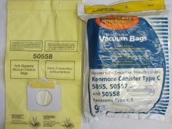 Envirocare Kenmore Mircrofiltration Canister Vacuum Bags – 50558, 5055, 50557 9pk